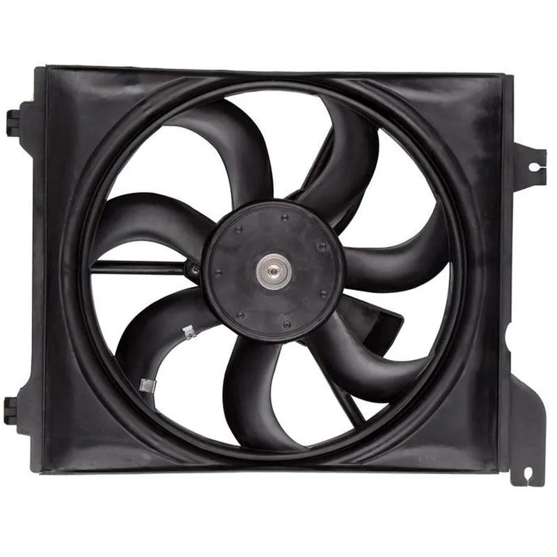 Yoonshan Radiator Fan for KIA RIO (2005-2009) Front_View(OE:97730-0C000,97730-0C100,97730-1G000,97730-1G308)