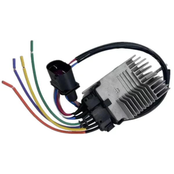 Yoonshan Radiator Fan Control Module for AUDI A6/A6 Quattro (2005-2011) Front_View(OE:4F0-959-501C,4F0-959-501E,4F0-959-501A,4F0-959-501G)