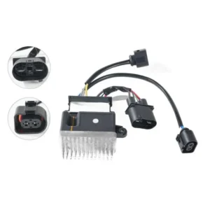 Yoonshan Radiator Fan Control Module for AUDI A6 Quattro (2009-2011) Front_View(OE:4F0959501M,4F0959501H)
