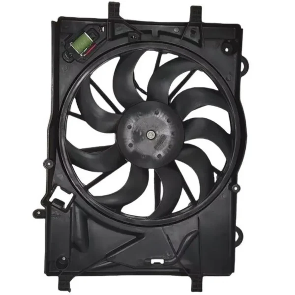 Yoonshan Radiator Fan for CHEVROLET AVEO 1.4L Front_View(OE:95962654,95483693,95483689,F00S3D2018)