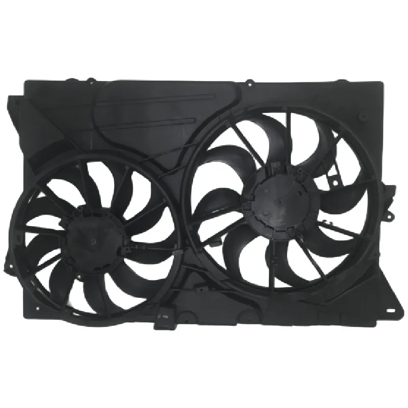 Yoonshan Radiator Fan for FORD EXPLORER 3.5T Back_View(OE:BA8Z8C607E,DA8Z8C607A,DA8Z8C607B)