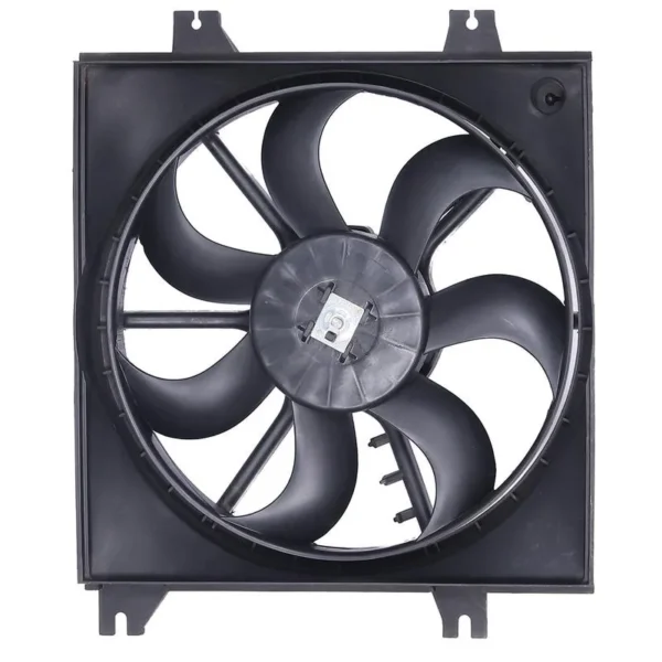 Yoonshan Radiator Fan for HYUNDAI ACCENT (2000-2003) Front_View(OE:25380-25000,25386-25001,25231-25000,25350-25000,25380-22220,25350-22200,25386-22120)