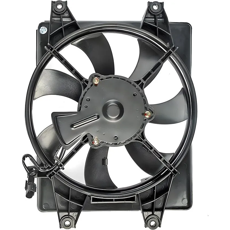 Yoonshan Radiator Fan for HYUNDAI ACCENT II 1.6L Back_View(OE:97730-25100)