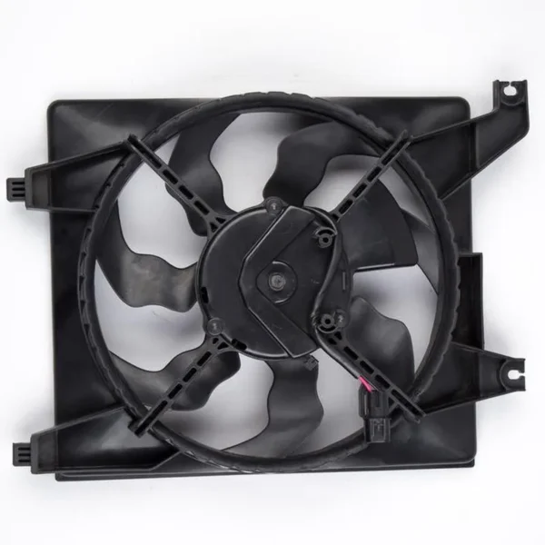 Yoonshan Radiator Fan for HYUNDAI ACCENT vice fan (2006-2010) Back_View(OE:97730-0M000,97730-1E000,97730-1E100,620-491)