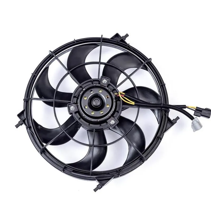 Yoonshan Radiator Fan for HYUNDAI I20 Double plug Back_View(OE:25380-1J050,25380-1J200)
