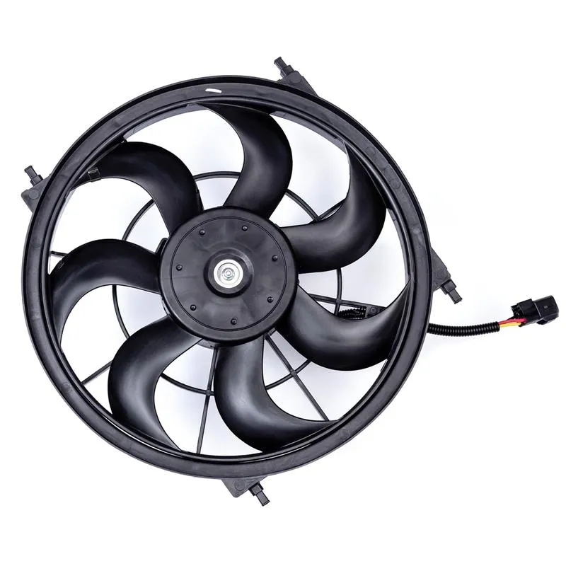 Yoonshan Radiator Fan for HYUNDAI I20 Double plug Front_View(OE:25380-1J050,25380-1J200)