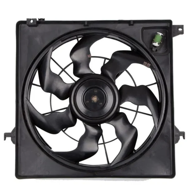Yoonshan Radiator Fan for HYUNDAI New SantaFe 2.0T Front_View(OE:25380-A1500,25380-2B701)