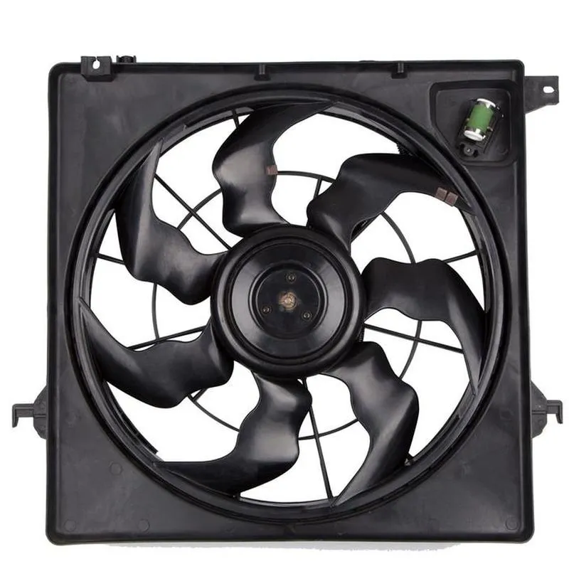 Yoonshan Radiator Fan for HYUNDAI New SantaFe 2.0T Front_View(OE:25380-A1500,25380-2B701)