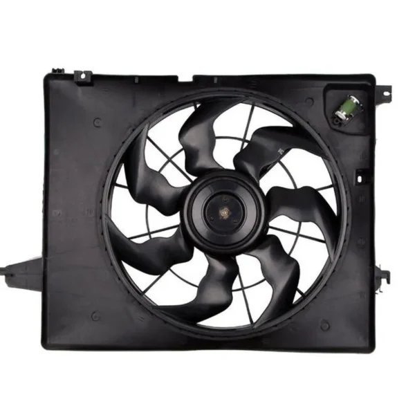 Yoonshan Radiator Fan for HYUNDAI New SantaFe 2.4L Front_View(OE:25380-2W500,25380-2W501,25380-2W550)