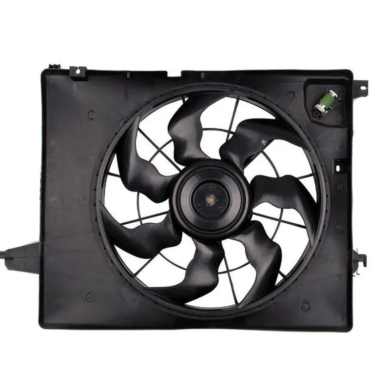 Yoonshan Radiator Fan for HYUNDAI New SantaFe 2.4L Front_View(OE:25380-2W500,25380-2W501,25380-2W550)