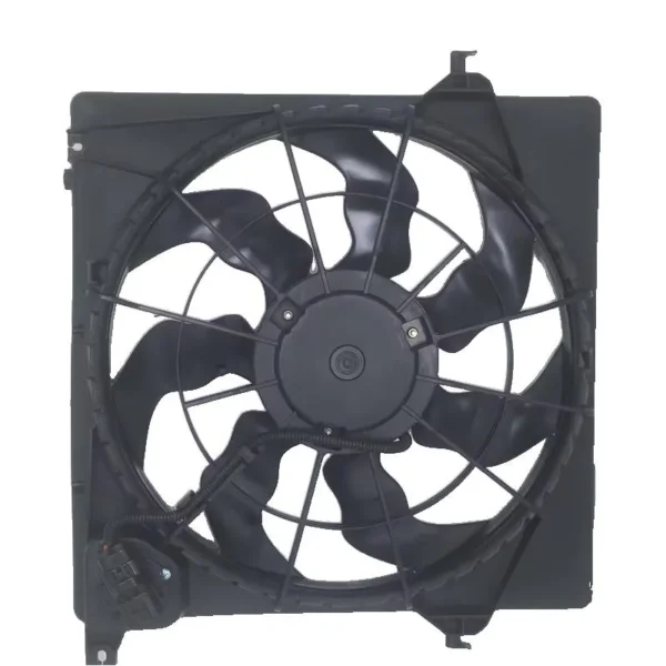 Yoonshan Radiator Fan for HYUNDAI SANTA FE 2.3 DIESEL (2013-) Back_View(OE:25380-2B700,25380-2W000,25380-2B701,25380-P2800)