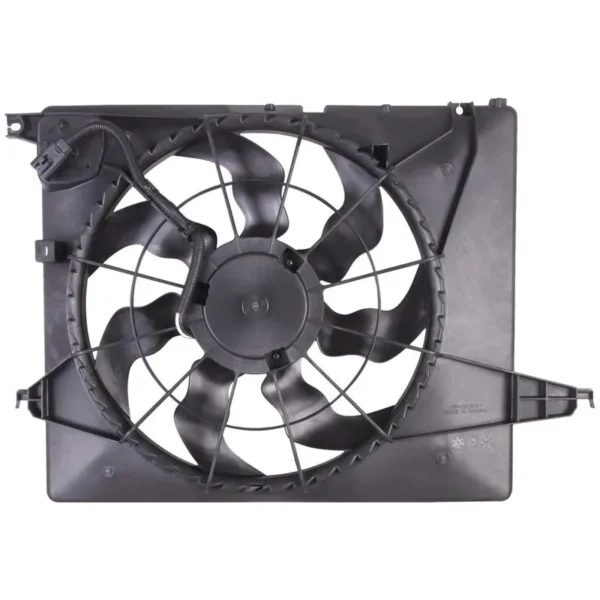 Yoonshan Radiator Fan for HYUNDAI SANTA FE 2.4L 3.5L (2013-) Back_View(OE:25380-2W800,25380-B8800,25380-4Z000)