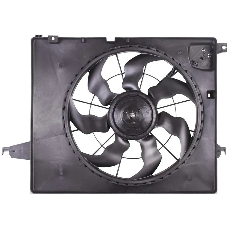 Yoonshan Radiator Fan for HYUNDAI SANTA FE 2.4L 3.5L (2013-) Front_View(OE:25380-2W800,25380-B8800,25380-4Z000)