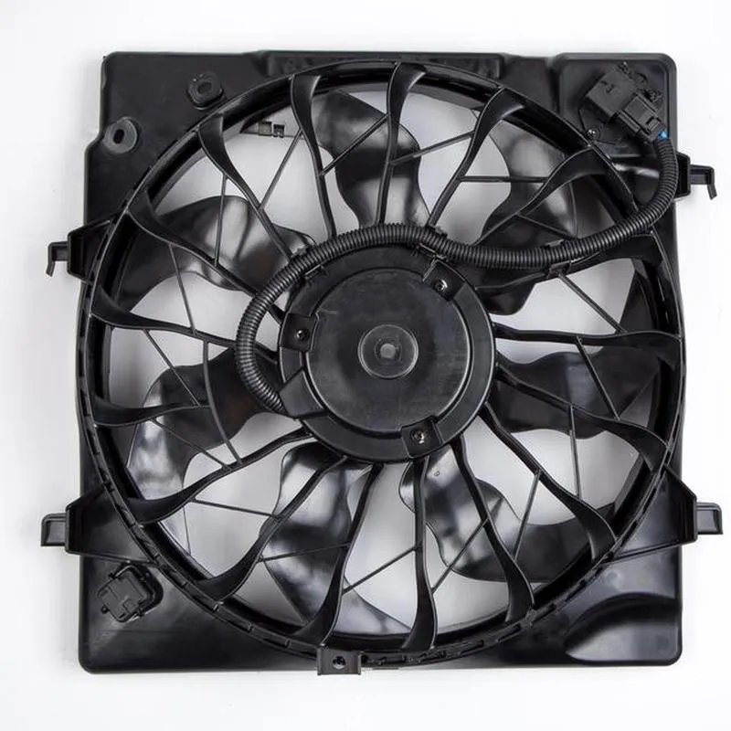 Yoonshan Radiator Fan for HYUNDAI SONATA 1.6T Back_View(OE:25380-C1200,25380-D5280,KI3115147,621-573)