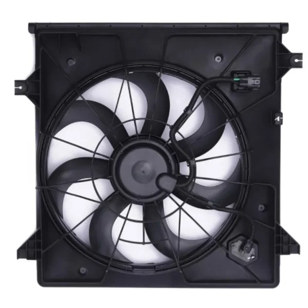 Yoonshan Radiator Fan for KIA BORREGO Back_View(OE:25380-2J100,CF16050,FA70957,621-435)