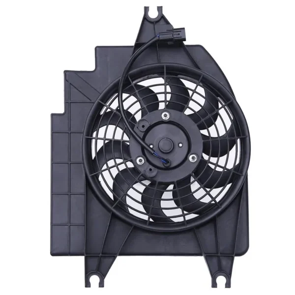 Yoonshan Radiator Fan for KIA RIO 1.3L/1.5L (2003-2005) Back_View(OE:97730-FD100,97730-FD000,0K30C-61-710D)