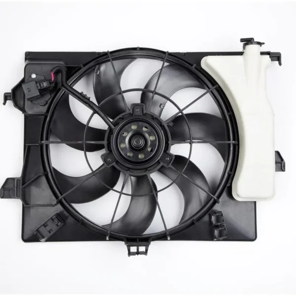 Yoonshan Radiator Fan for KIA RIO (2012-2017) Back_View(OE:25380-1R050,25380-1R390,25380-1W152,25380-1W612,25350-1W050,25350-1W052,25350-1R050,25386-1R140,25386-1R200)