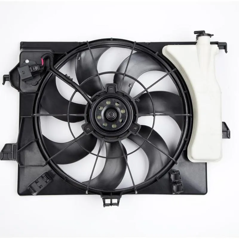 Yoonshan Radiator Fan for KIA RIO (2012-2017) Back_View(OE:25380-1R050,25380-1R390,25380-1W152,25380-1W612,25350-1W050,25350-1W052,25350-1R050,25386-1R140,25386-1R200)