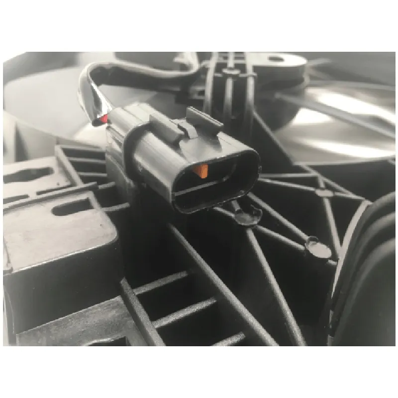 Yoonshan Radiator Fan for MITSUBISHI LANCER Plug_Detail(OE:1355A087,1355A093,1355A095,1355A131,MN205071,MR312899,1355A136,621-368)