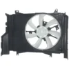 Yoonshan Radiator Fan for MITSUBISHI MIRAGE 1.2L L3 (2014-2015) Front_View(OE:1355A278,1355A279,1355A302,1355A303,MI3115149)
