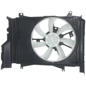 Yoonshan Radiator Fan for MITSUBISHI MIRAGE 1.2L L3 (2014-2015) Front_View(OE:1355A278,1355A279,1355A302,1355A303,MI3115149)