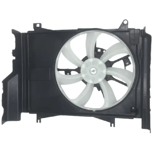 Yoonshan Radiator Fan for MITSUBISHI MIRAGE 1.2L L3 (2014-2015) Front_View(OE:1355A278,1355A279,1355A302,1355A303,MI3115149)