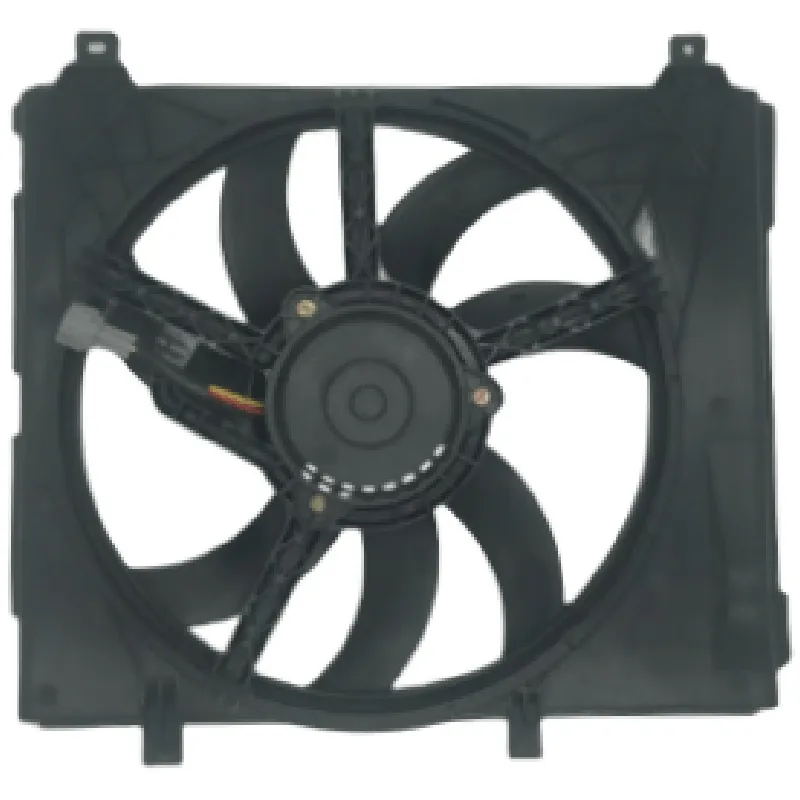 Yoonshan Radiator Fan for NISSAN MICRA K13 (2011-2016) Back_View(OE:21481-1HC2C,21403-1HC1B,21481-1HC1A,21403-1HC1A,21481-1HC1B,21403-1HC2C)