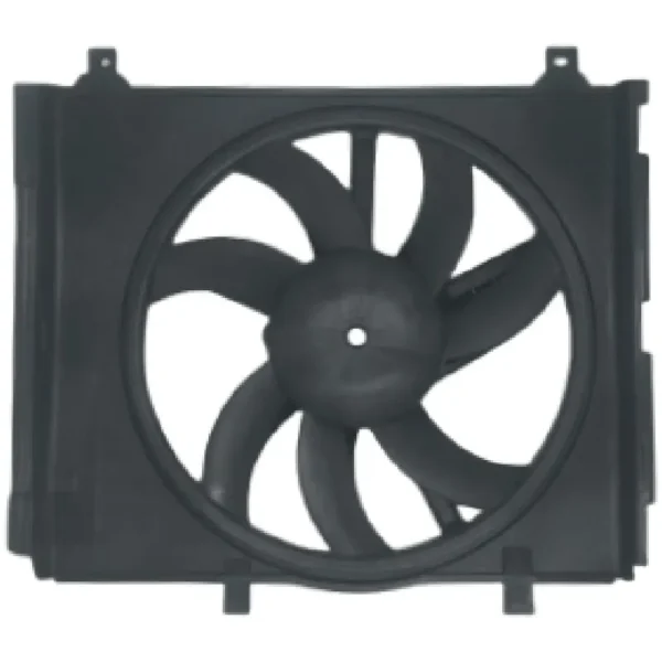 Yoonshan Radiator Fan for NISSAN MICRA K13 (2011-2016) Front_View(OE:21481-1HC2C,21403-1HC1B,21481-1HC1A,21403-1HC1A,21481-1HC1B,21403-1HC2C)