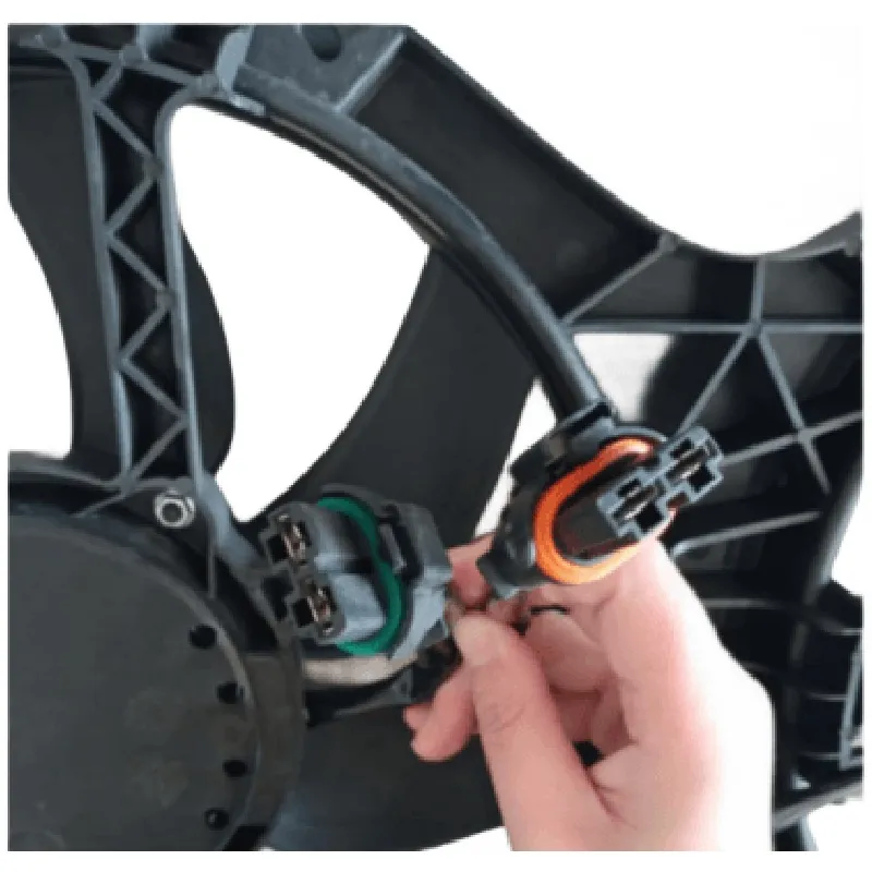 Yoonshan Radiator Fan for NISSAN PATHFINDER (2013-2019) Plug_Detail(OE:21481-3JA0E,21481-3JA2E,21481-3JA0A)