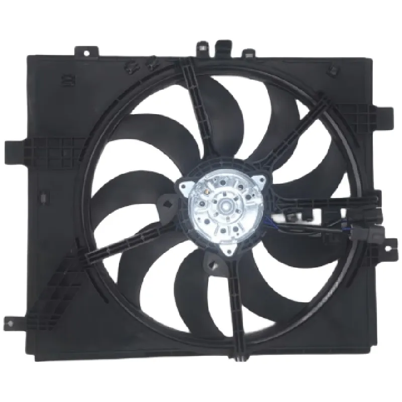 Yoonshan Radiator Fan for NISSAN VERSA (2012-2019) Back_View(OE:21481-3AB3A,21481-9KK0A,21481-EE90B,92120-EE90A)