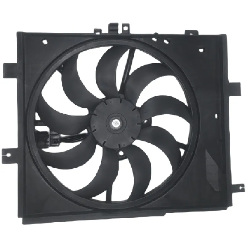 Yoonshan Radiator Fan for NISSAN VERSA (2012-2019) Front_View(OE:21481-3AB3A,21481-9KK0A,21481-EE90B,92120-EE90A)