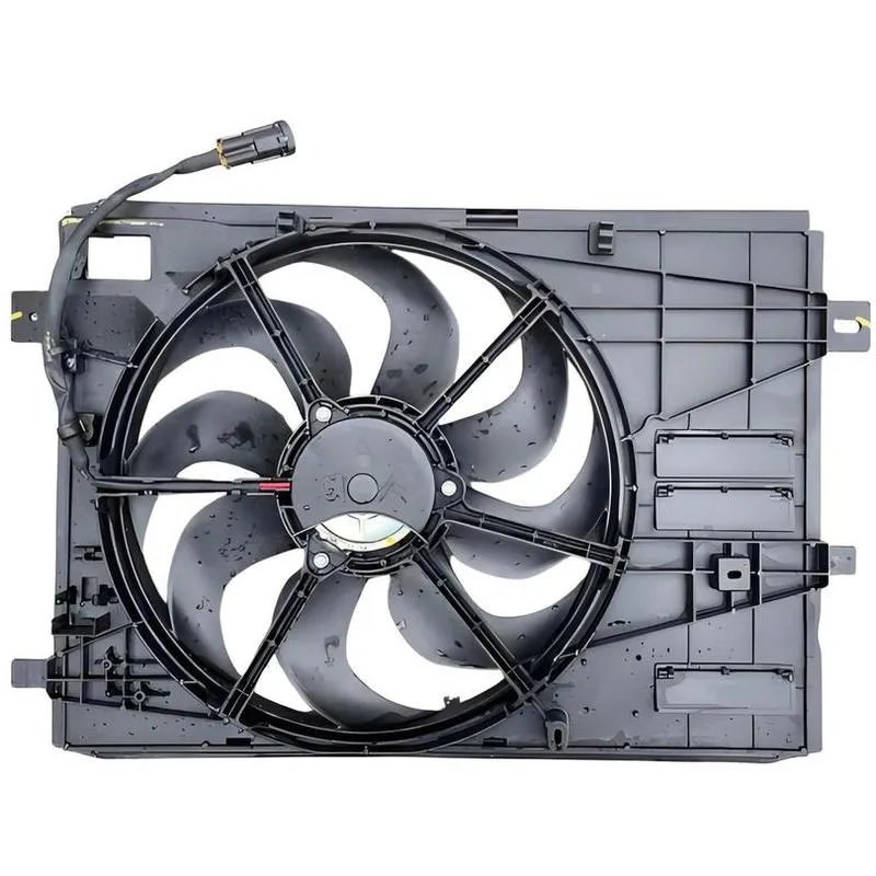 Yoonshan Radiator Fan for PEUGEOT 308 Back_View(OE:9806313580,9832930080,9836638080,9806313280,9836636780)