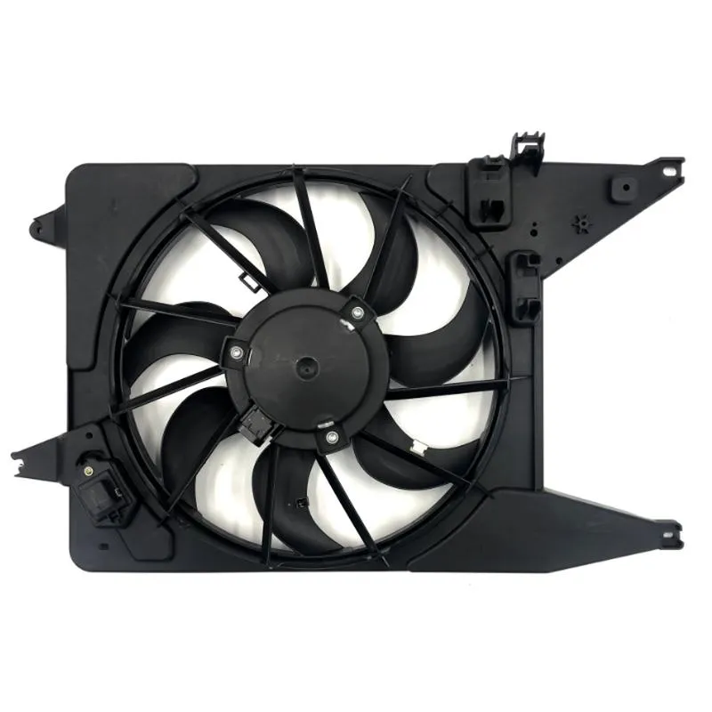 Yoonshan Radiator Fan for RENAULT DACIA LOGAN (2004-2013) Back_View(OE:6001548527,214814342R,7701070300,214815957R)