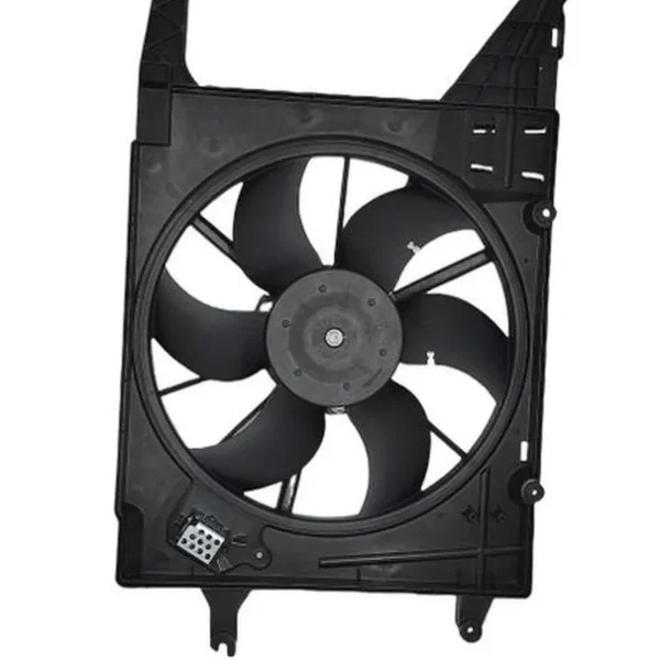 Yoonshan Radiator Fan for RENAULT LOGAN Front_View(OE:6001550709,8200765566,6001550562,6001548527,8200307107,0130307107,6001548527,214810679R,21481-4AA0A)