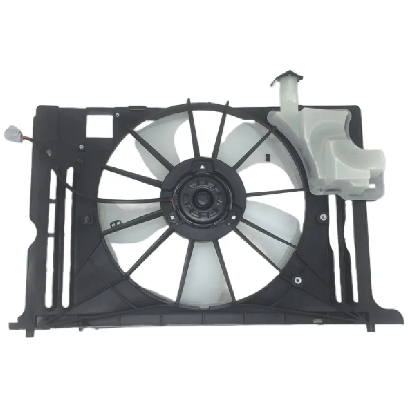 Yoonshan Radiator Fan for TOYOTA COROLLA (2014-) Back_View(OE:16711-0T130,16711-0T131,16361-0T041,16712-0T020,TO3115181)