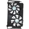 Yoonshan Radiator Fan for TOYOTA RV4 2.0/2.5L Back_View(OE:16711-36140,16363-0V380,16363-0V390,16711-0V220,16361-0H300)