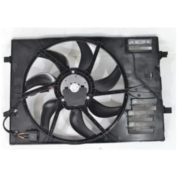 Yoonshan Radiator Fan for VOLKSWAGEN GOLF7 1.6L Back_View(OE:5Q0121205AL,5Q0121207BH)