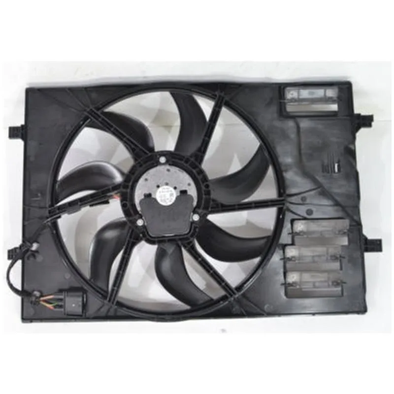 Yoonshan Radiator Fan for VOLKSWAGEN GOLF7 1.6L Back_View(OE:5Q0121205AL,5Q0121207BH)