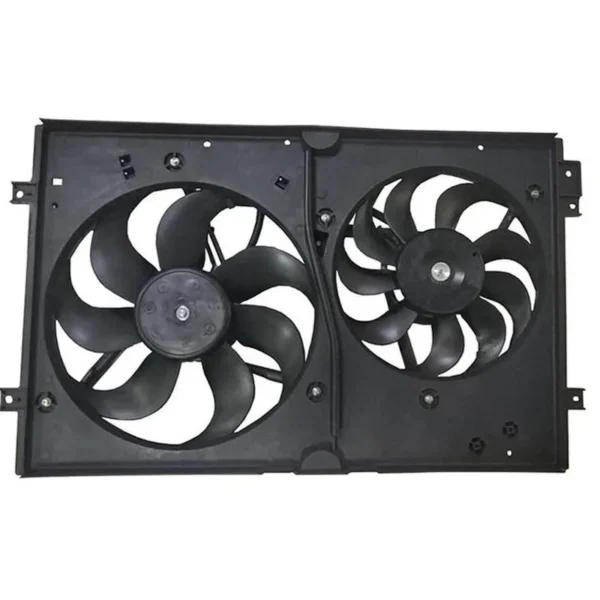 Yoonshan Radiator Fan for VOLKSWAGEN GOLF 1.9L TDI (2000-2006) Front_View(OE:1J0121205B,6X0959455A,1J0121206C,6X0959455F,1J0121206D,1J0121206F,1J0121206G,1J0959455M,620-799)