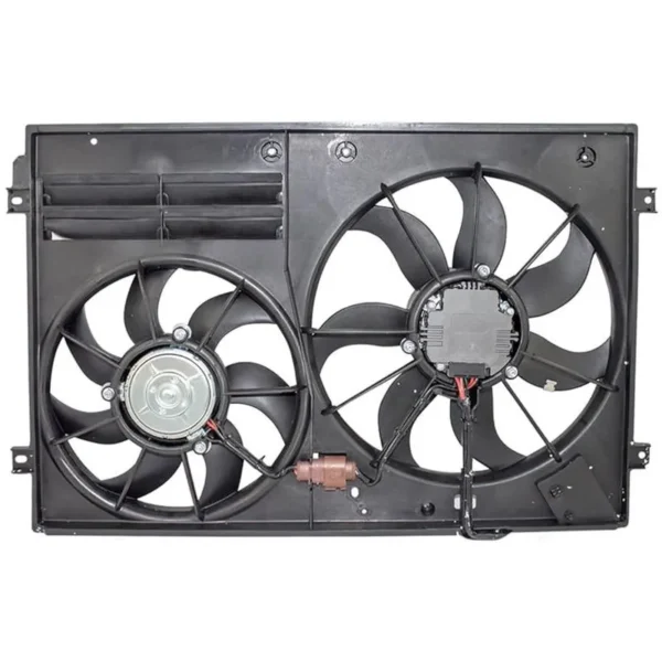 Yoonshan Radiator Fan for VOLKSWAGEN MAGOTAN Back_View(OE:1TD121203B,1K00121205AD,1K0959455DH,1K0959455DT,1K0121207BB,1K0959455AG,1K0959455CP,620-805,1K0959455CR,1K0959455DL,1K0959455ES,1K0121205AD9B9,VW3115113)