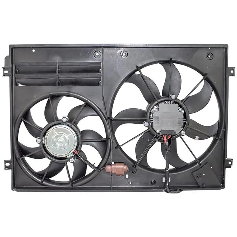 Yoonshan Radiator Fan for VOLKSWAGEN MAGOTAN Back_View(OE:1TD121203B,1K00121205AD,1K0959455DH,1K0959455DT,1K0121207BB,1K0959455AG,1K0959455CP,620-805,1K0959455CR,1K0959455DL,1K0959455ES,1K0121205AD9B9,VW3115113)