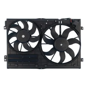 Yoonshan Radiator Fan for VOLKSWAGEN MAGOTAN Front_View(OE:1TD121203B,1K00121205AD,1K0959455DH,1K0959455DT,1K0121207BB,1K0959455AG,1K0959455CP,620-805,1K0959455CR,1K0959455DL,1K0959455ES,1K0121205AD9B9,VW3115113)