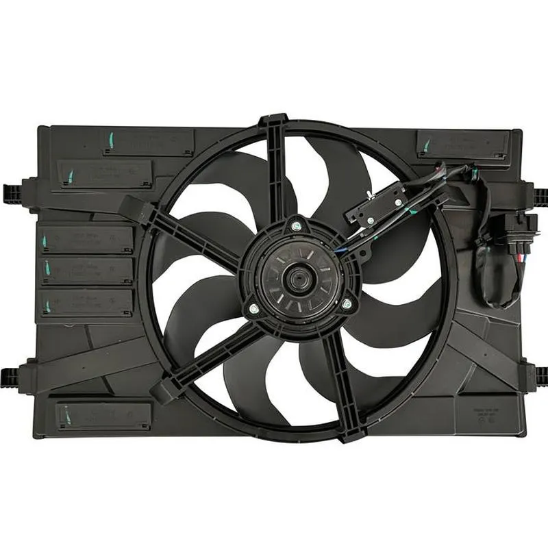 Yoonshan Radiator Fan for VOLKSWAGEN POLO Back_View(OE:2GB121203A)