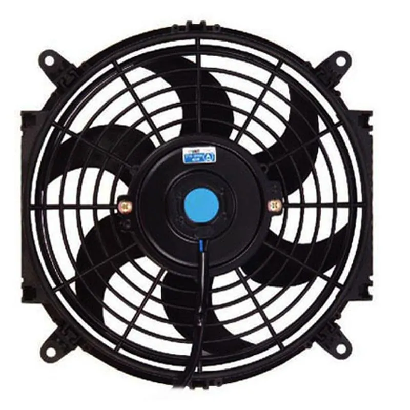 Yoonshan Universal Electric Radiator Fan 10 Inch Square Frame Curved Blade Back_View(For Bus Truck AC)