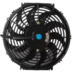 Yoonshan Universal Electric Radiator Fan 12 Inch Square Frame Curved Blade Front_View(For Bus Truck AC)