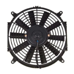 Yoonshan Universal Electric Radiator Fan 12 Inch Straight Blade Front_View(For Bus Truck AC)