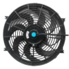 Yoonshan Universal Electric Radiator Fan 14 Inch Square Frame Curved Blade Front_View(For Bus Truck AC)