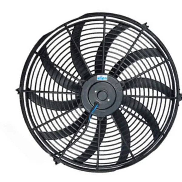 Yoonshan Universal Electric Radiator Fan 16 Inch Curved Blade Front_View(For Bus Truck AC)