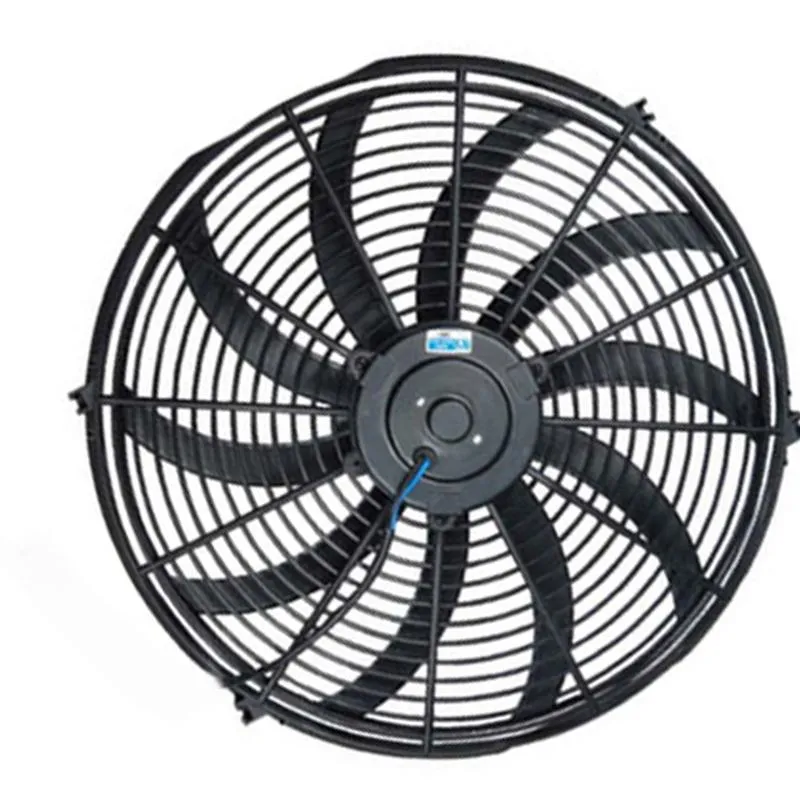 Yoonshan Universal Electric Radiator Fan 16 Inch Curved Blade Front_View(For Bus Truck AC)