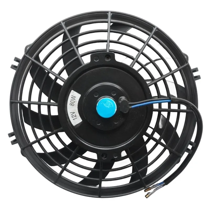 Yoonshan Universal Electric Radiator Fan 9 Inch Curved Blade Front_View(For Bus Truck AC)